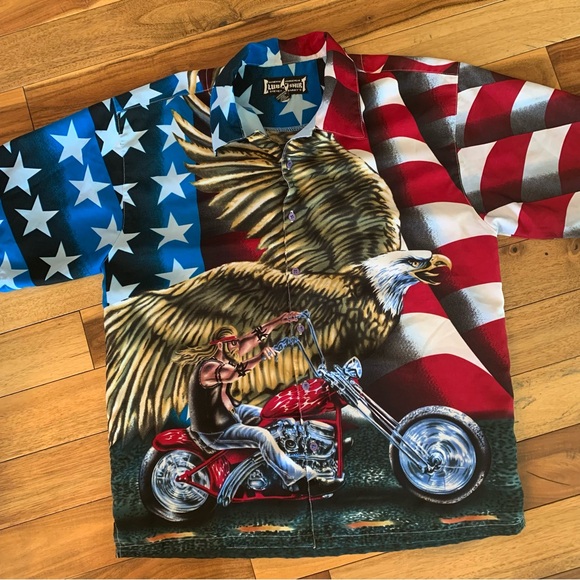 Vintage Steve and Barry’s Club Shirt America Chopper - Picture 4 of 5